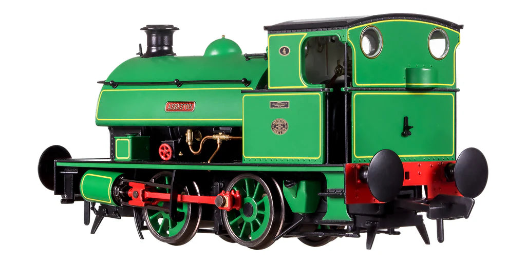 Dapol 4S-024-001 Hawthorn Leslie 0-4-0 Green Lined Yellow 'Asbestos' 4