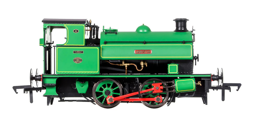 Dapol 4S-024-001 Hawthorn Leslie 0-4-0 Green Lined Yellow 'Asbestos' 4