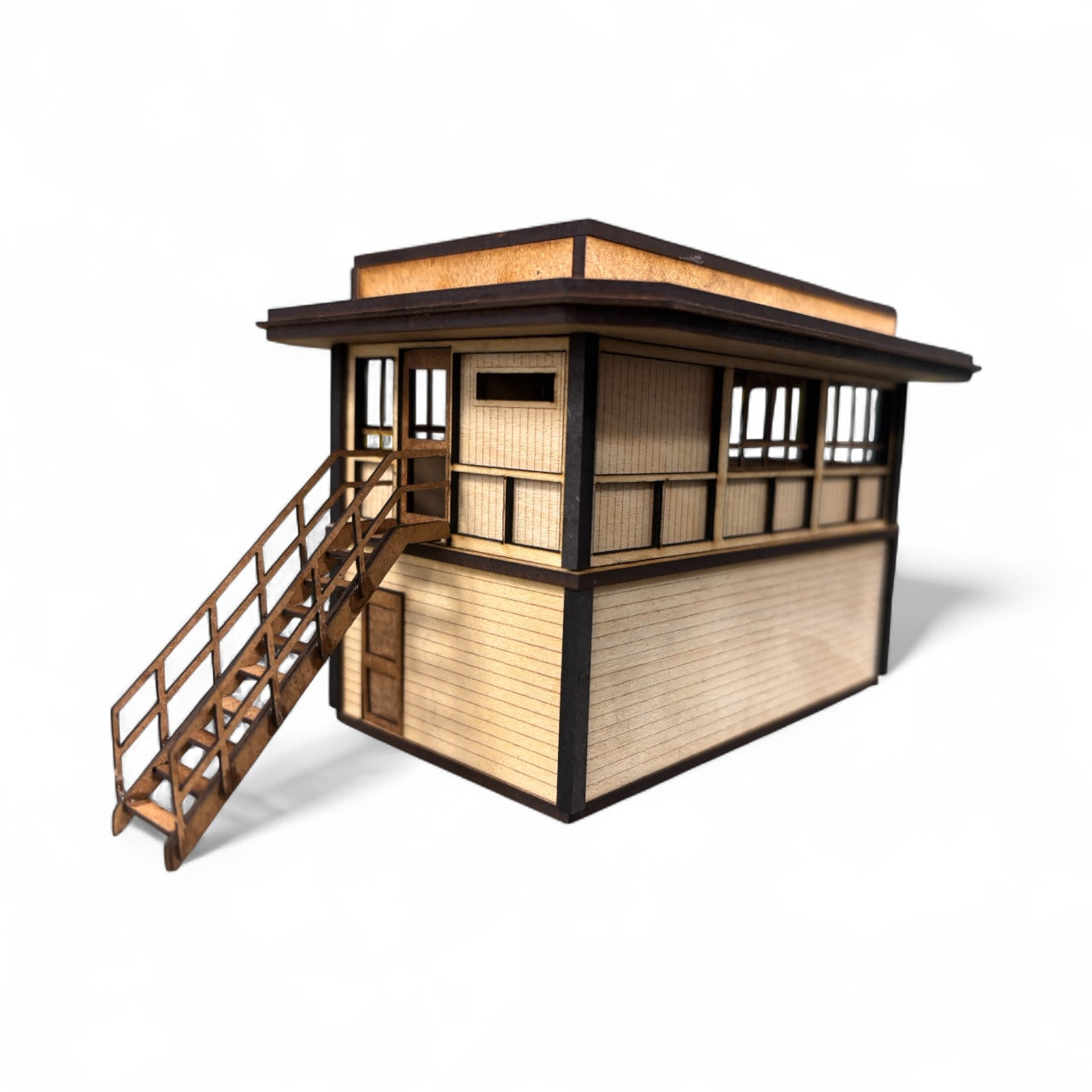 Type 15 ‘Eagle Crossing’ Signal Box Kit - Wood Base - OO Gauge