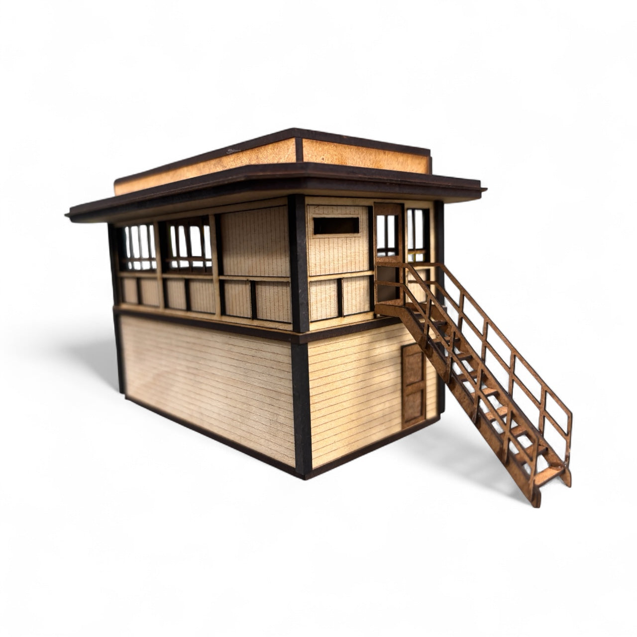 Type 15 ‘Eagle Crossing’ Signal Box Kit - Wood Base - OO Gauge