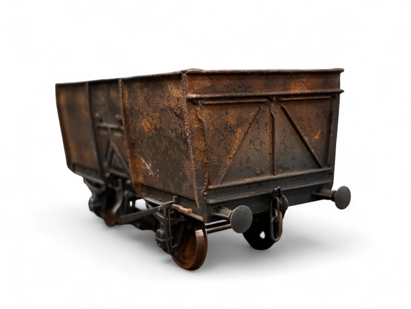 7F-041-008 O Gauge 14T Slope Sided Mineral BR Grey B197525 - Rusty Weathered (A)