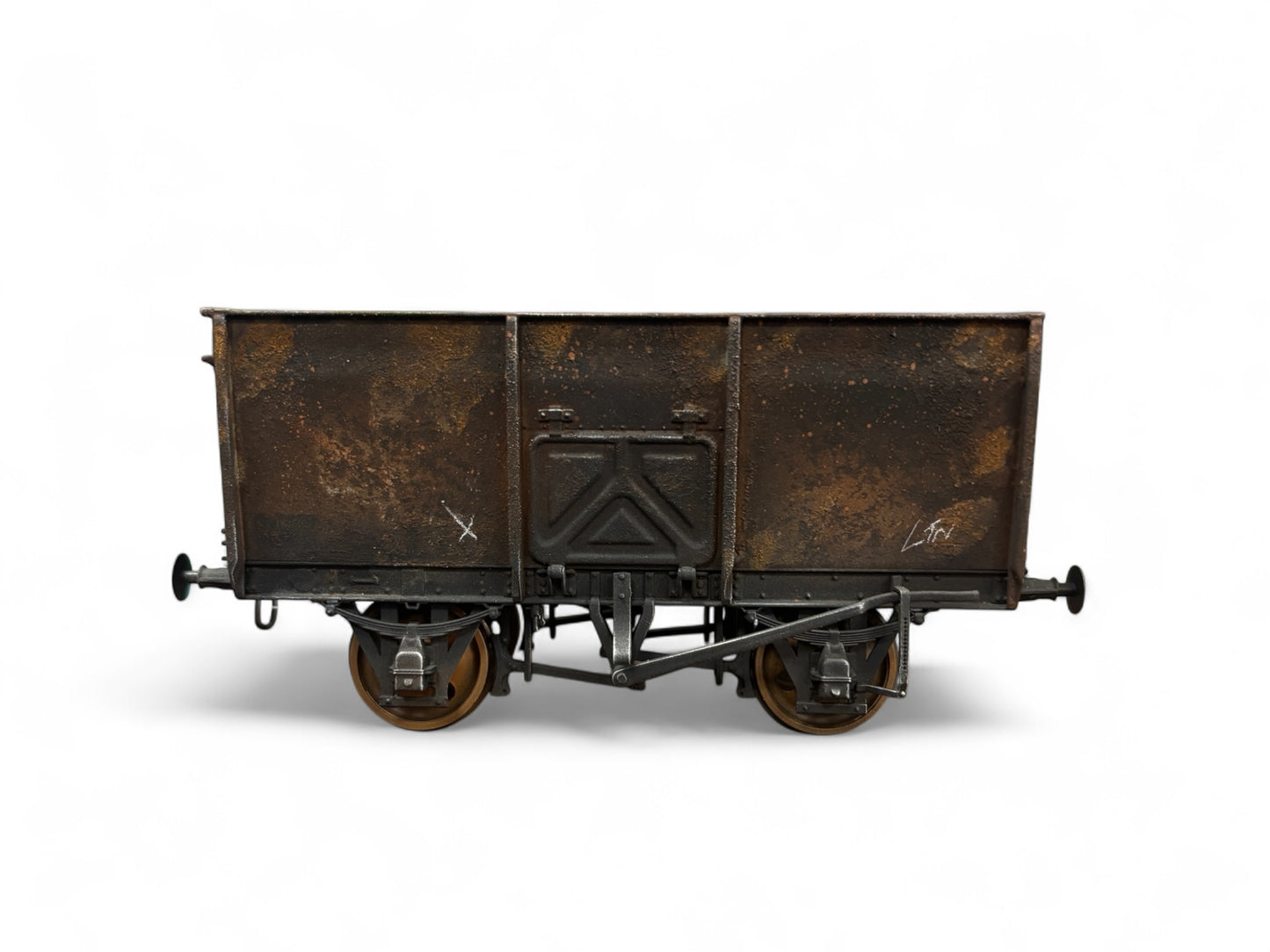 7F-041-004 O Gauge 14T Slope Sided Mineral BR Grey B11532 - Rusty Weathered (B)