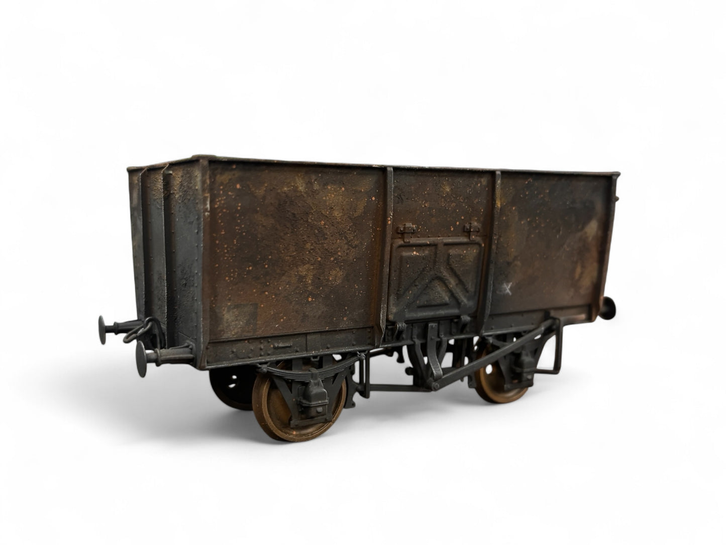 7F-041-004 O Gauge 14T Slope Sided Mineral BR Grey B11532 - Rusty Weathered (B)