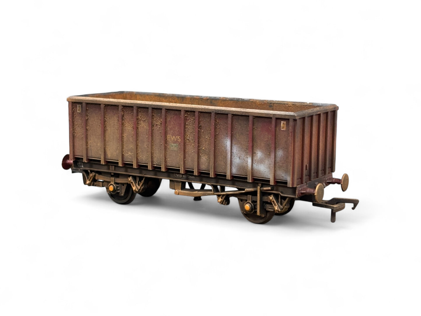 2x Bachmann 33-380C 45 Ton MEA Weathered wagons in EWS livery