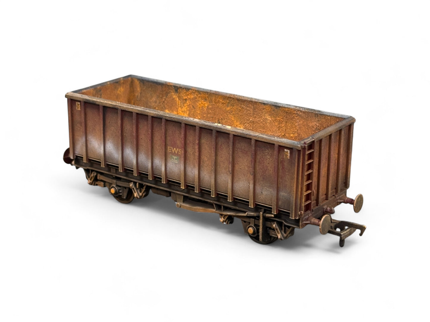 2x Bachmann 33-380C 45 Ton MEA Weathered wagons in EWS livery