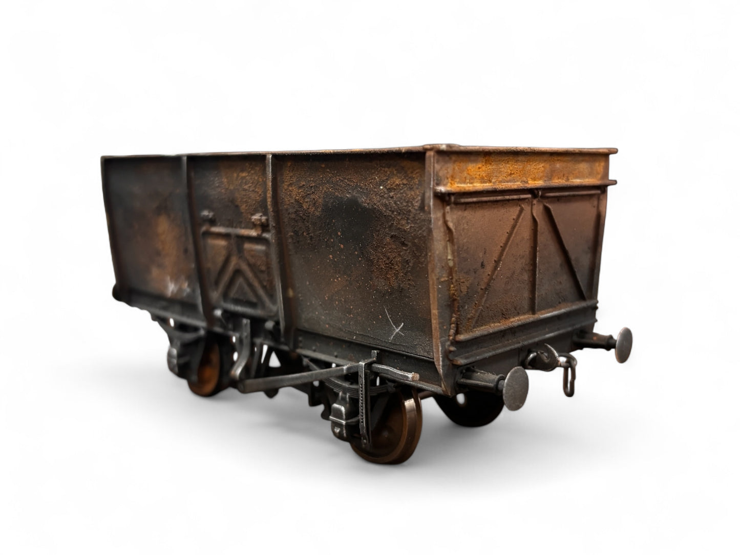 7F-041-004 O Gauge 14T Slope Sided Mineral BR Grey B11532 - Rusty Weathered (C)
