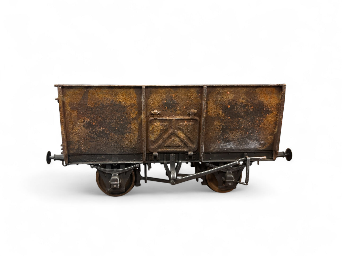 7F-041-004 O Gauge 14T Slope Sided Mineral BR Grey B11532 - Rusty Weathered (C)