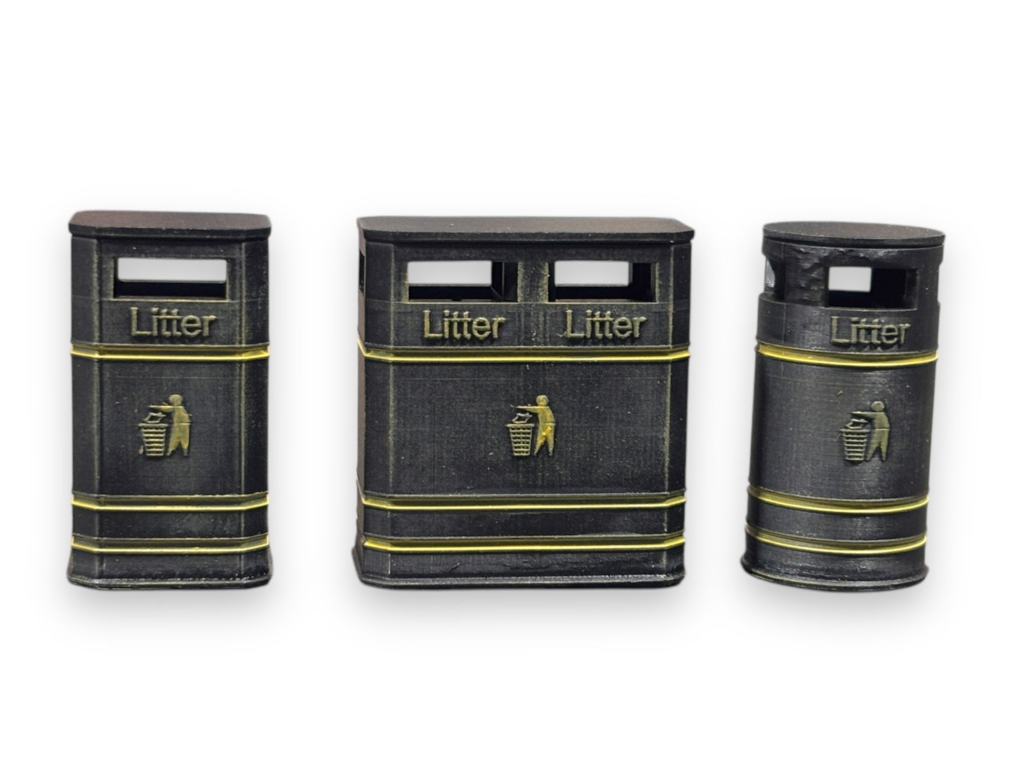 High Street Bins with Logo - Double - HO