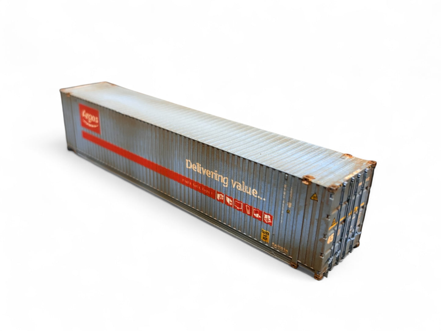 Dapol 45ft High Cube Container 'Argos' Weathered by Bunters Yard