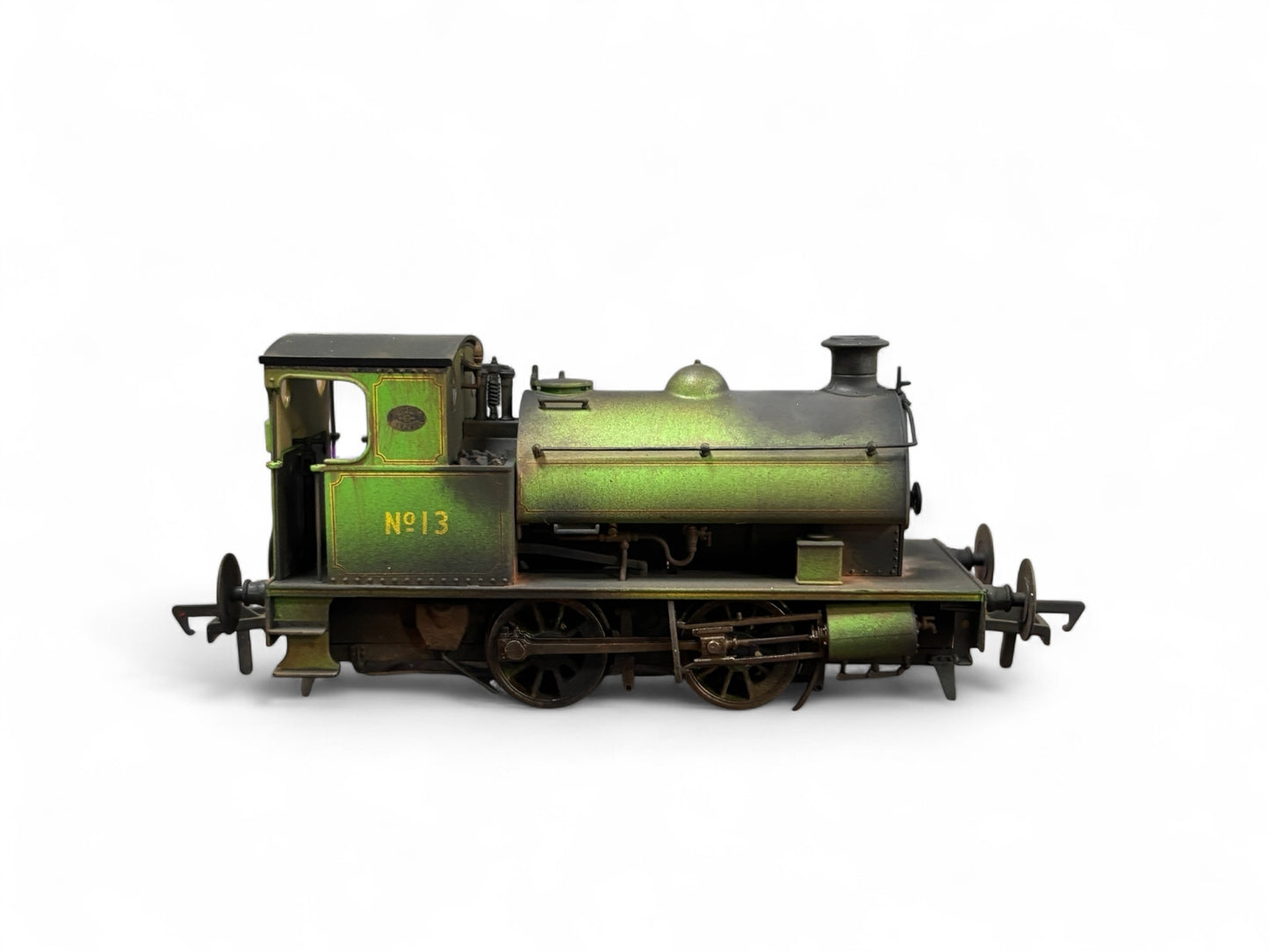 Dapol 4S-024-008 Hawthorn Leslie 0-4-0 Yellow Chevrons Weathered