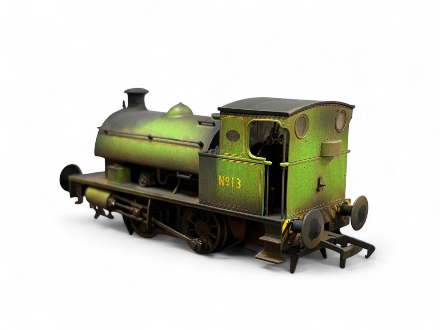 Dapol 4S-024-008 Hawthorn Leslie 0-4-0 Yellow Chevrons Weathered