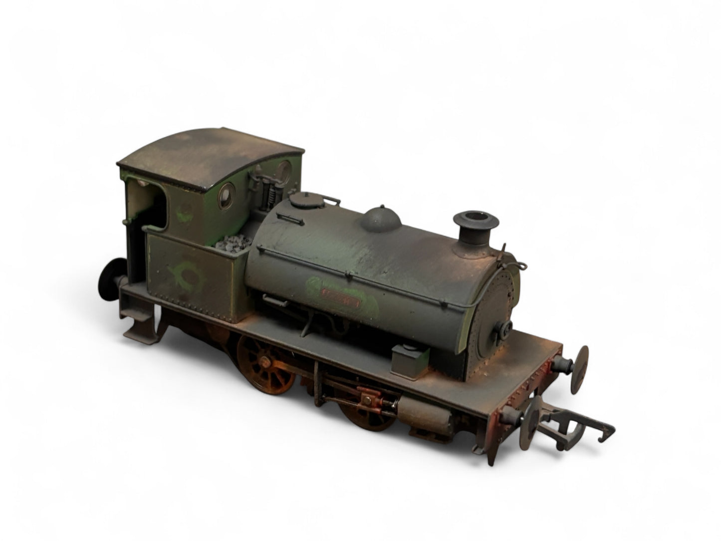 Dapol 4S-024-001 Hawthorn Leslie 0-4-0 Green Lined Yellow 'Asbestos' 4 Weathered