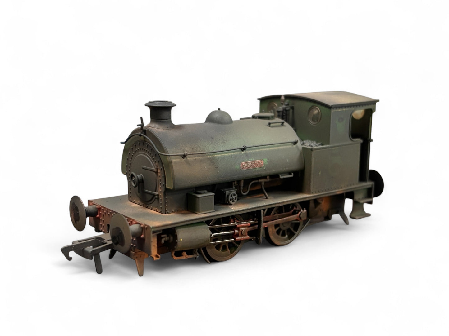 Dapol 4S-024-001 Hawthorn Leslie 0-4-0 Green Lined Yellow 'Asbestos' 4 Weathered
