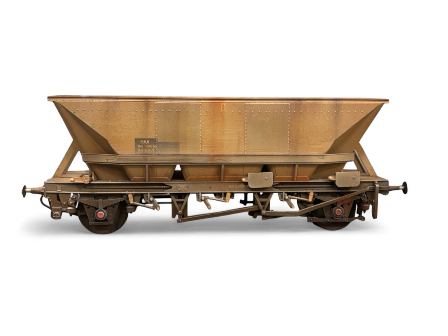 Dapol 7F-048-013 MGR HAA Coal Wagon (Blue Cradle) #350651 Weathered