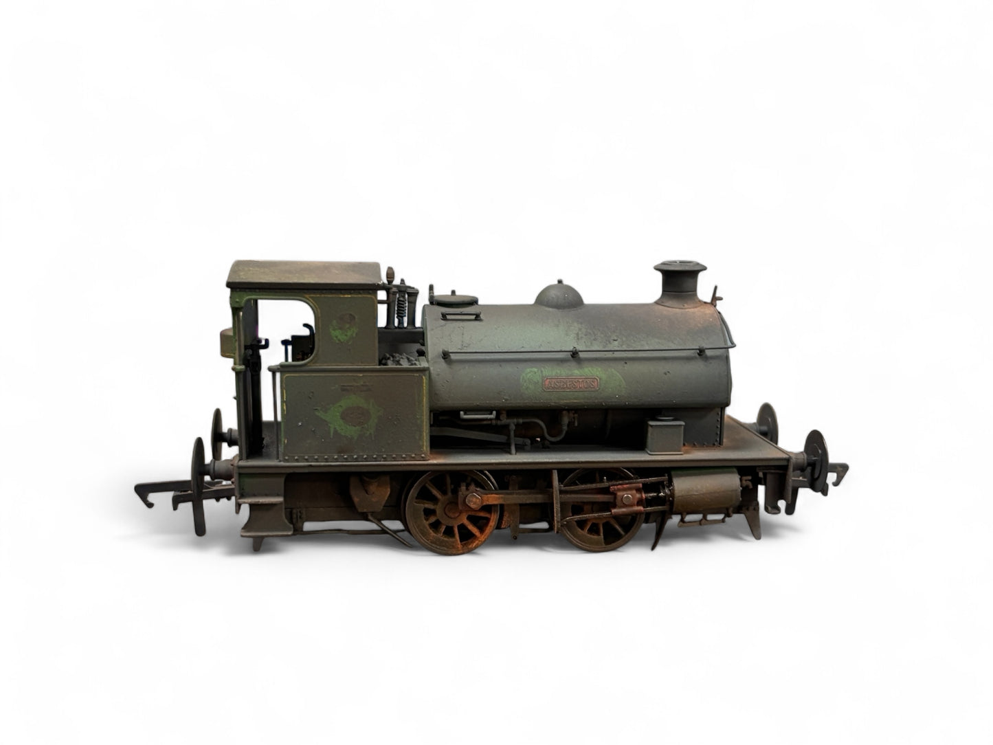 Dapol 4S-024-001 Hawthorn Leslie 0-4-0 Green Lined Yellow 'Asbestos' 4 Weathered