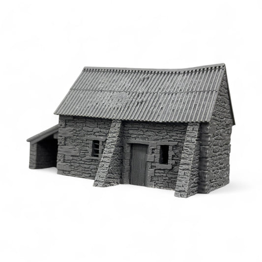 Stone Barn with Shelter - N Gauge
