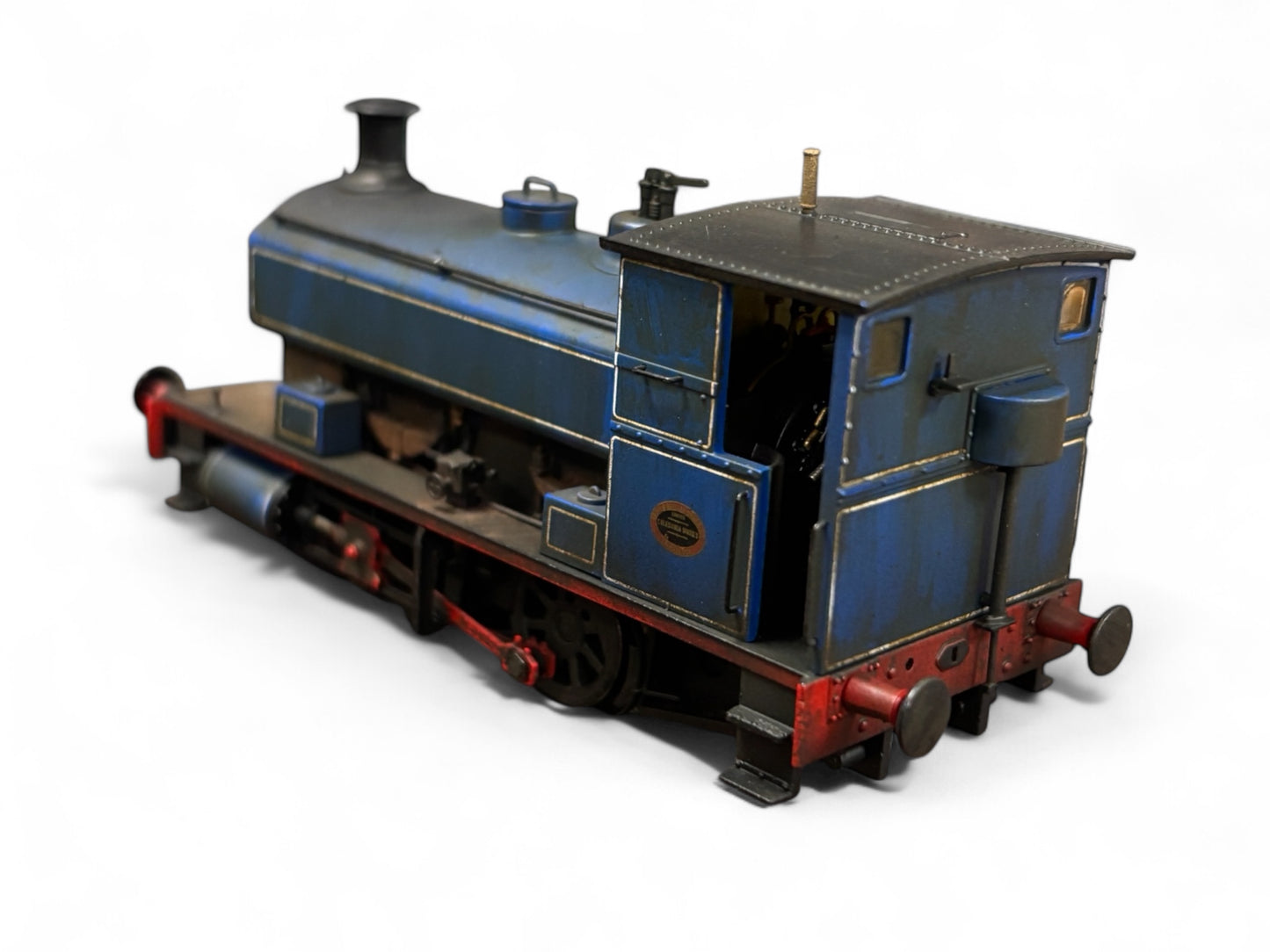 Accurascale - Andrew Barclay 0-4-0ST Lined light blue - Weathered