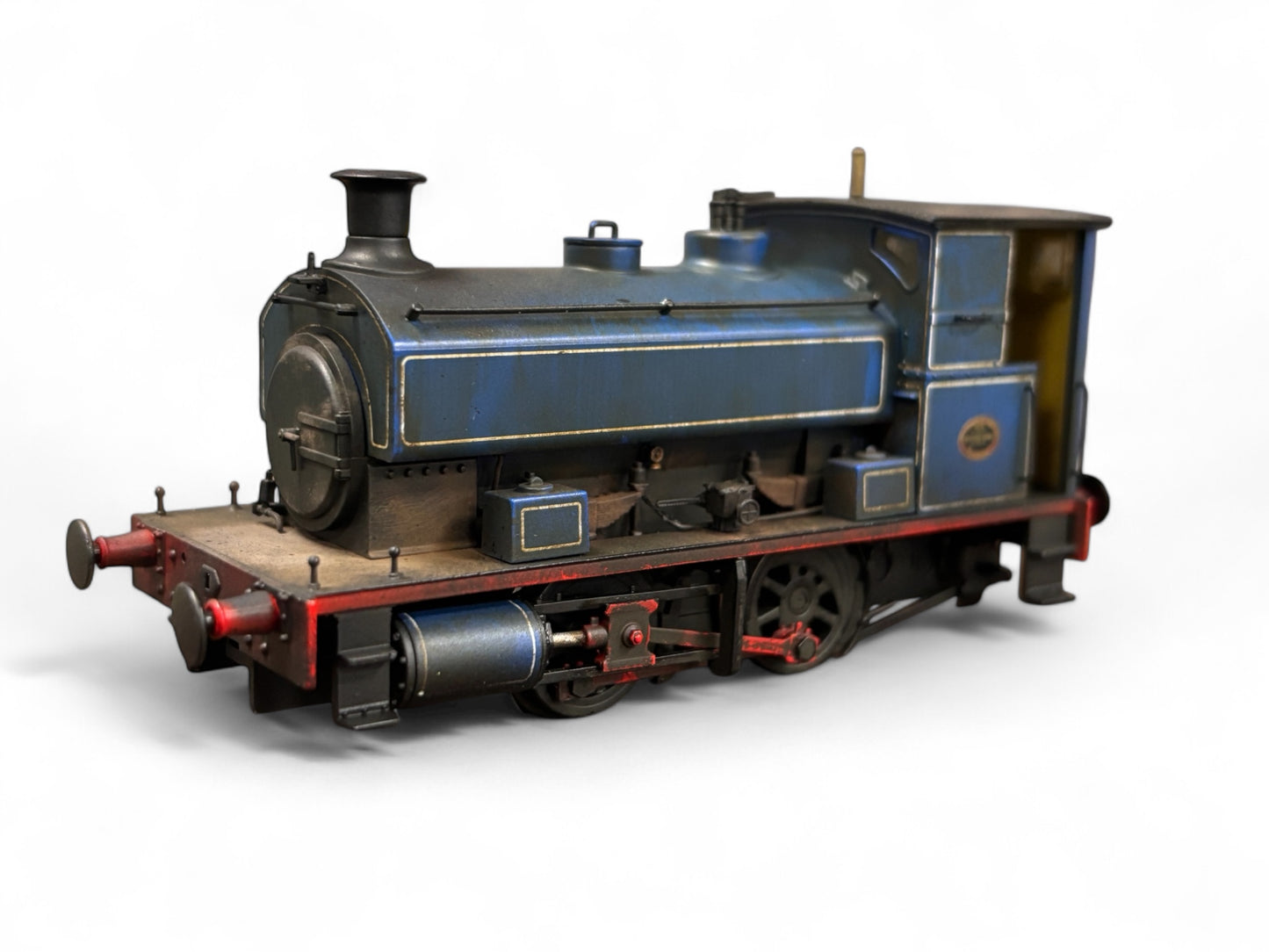 Accurascale - Andrew Barclay 0-4-0ST Lined light blue - Weathered