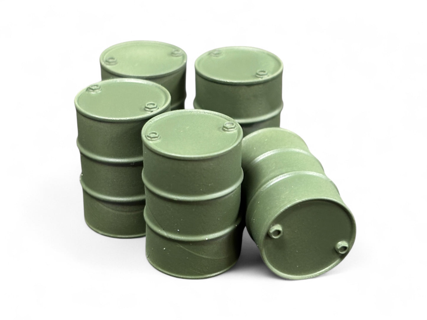 Oil Drums - Pristine Army Green - OO Gauge