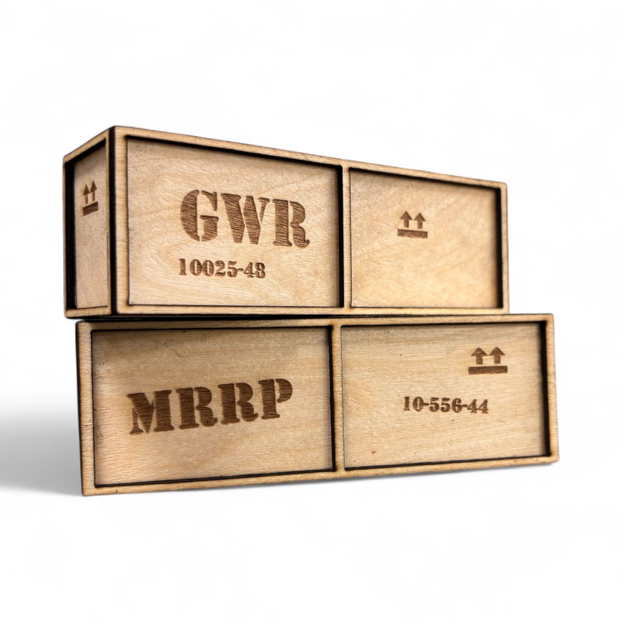 Personalised Wooden Crates - Laser Cut