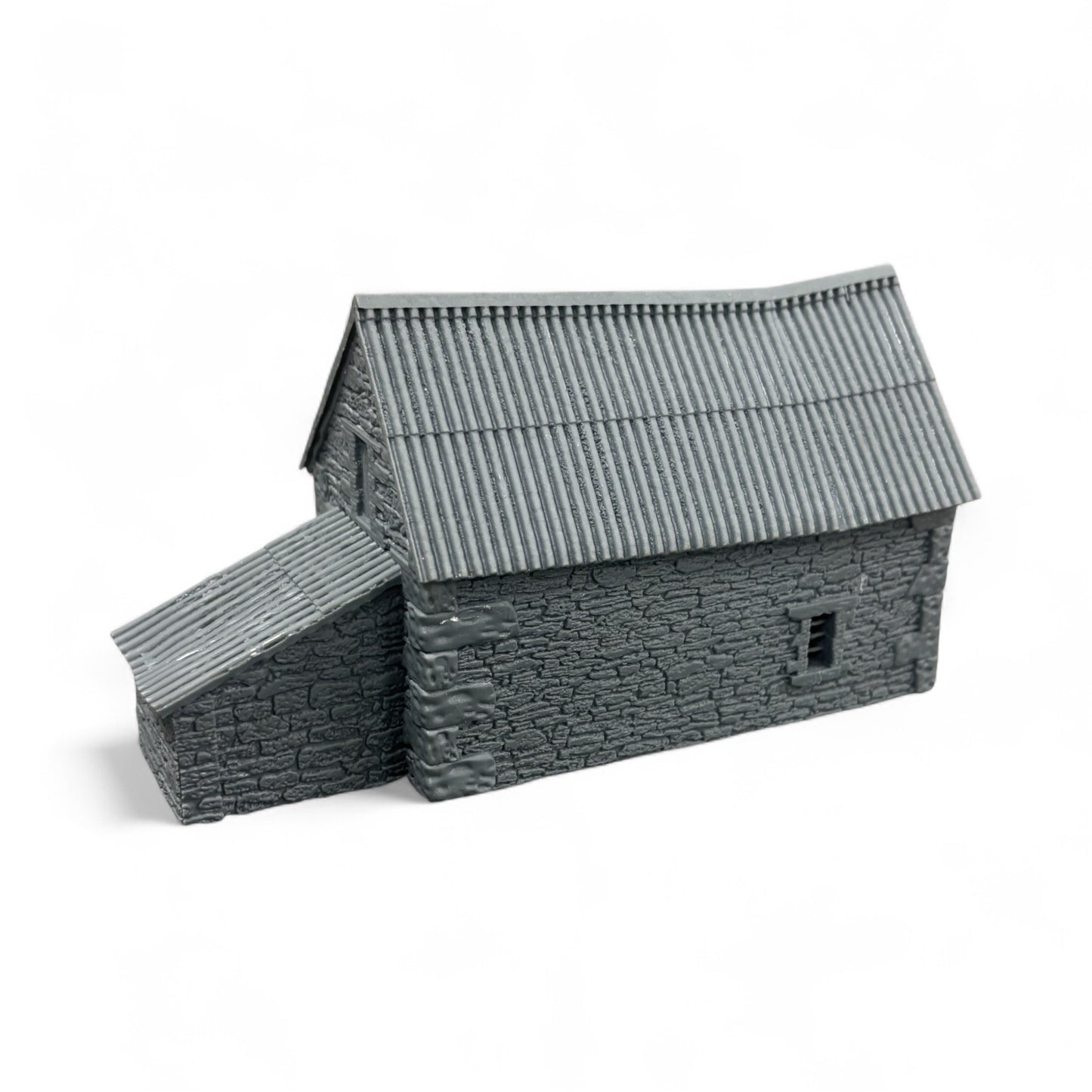 Stone Barn with Shelter - N Gauge