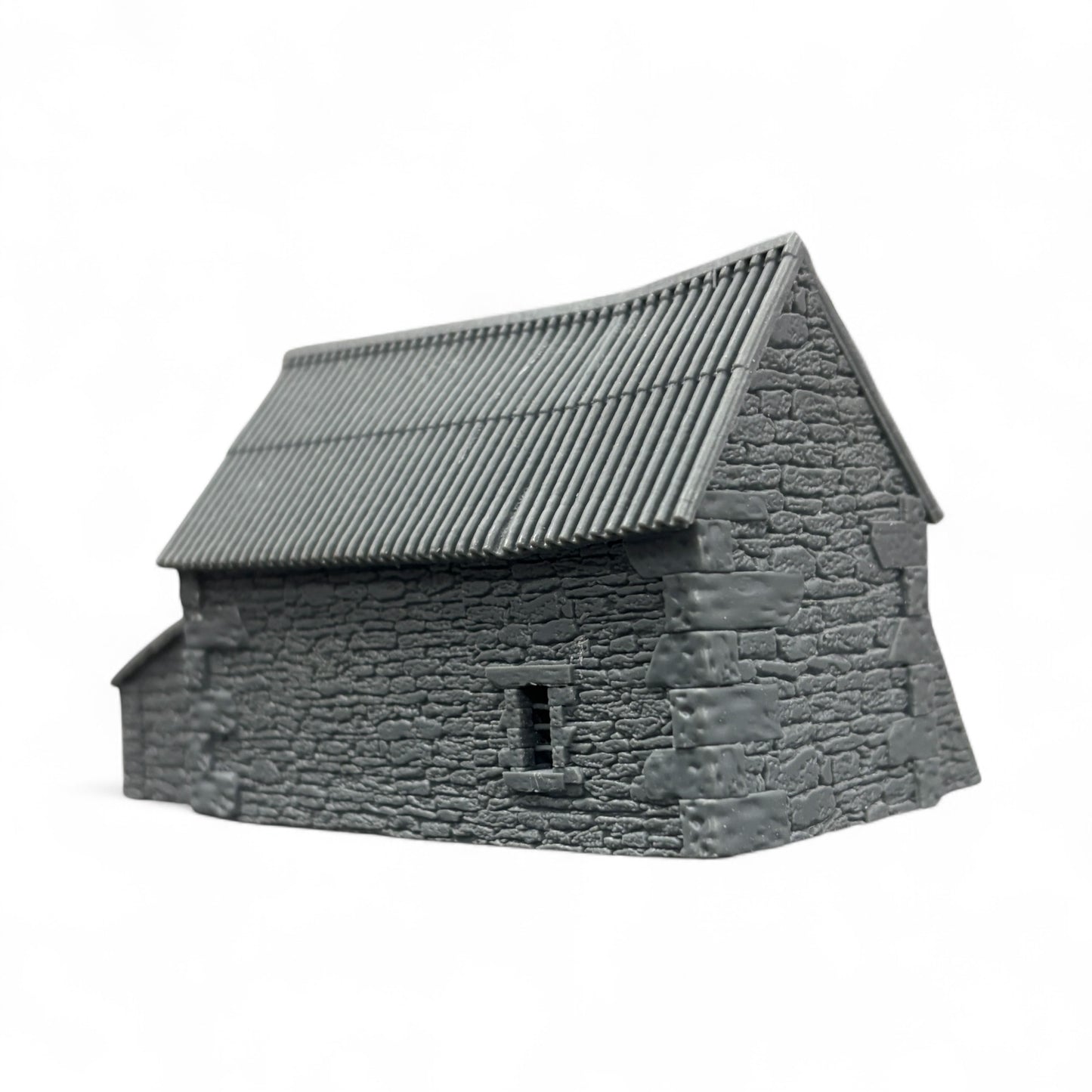 Stone Barn with Shelter - N Gauge