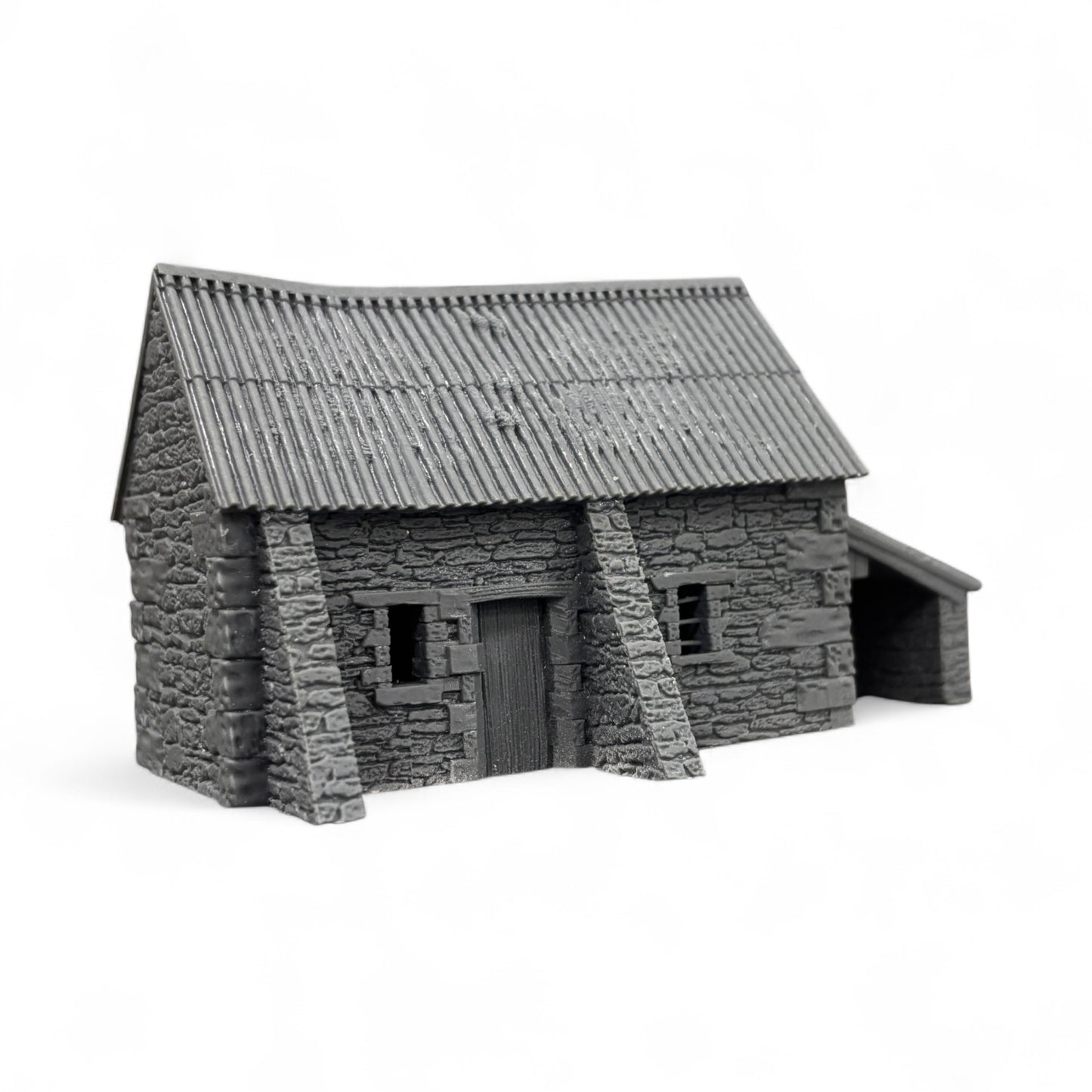 Stone Barn with Shelter - N Gauge