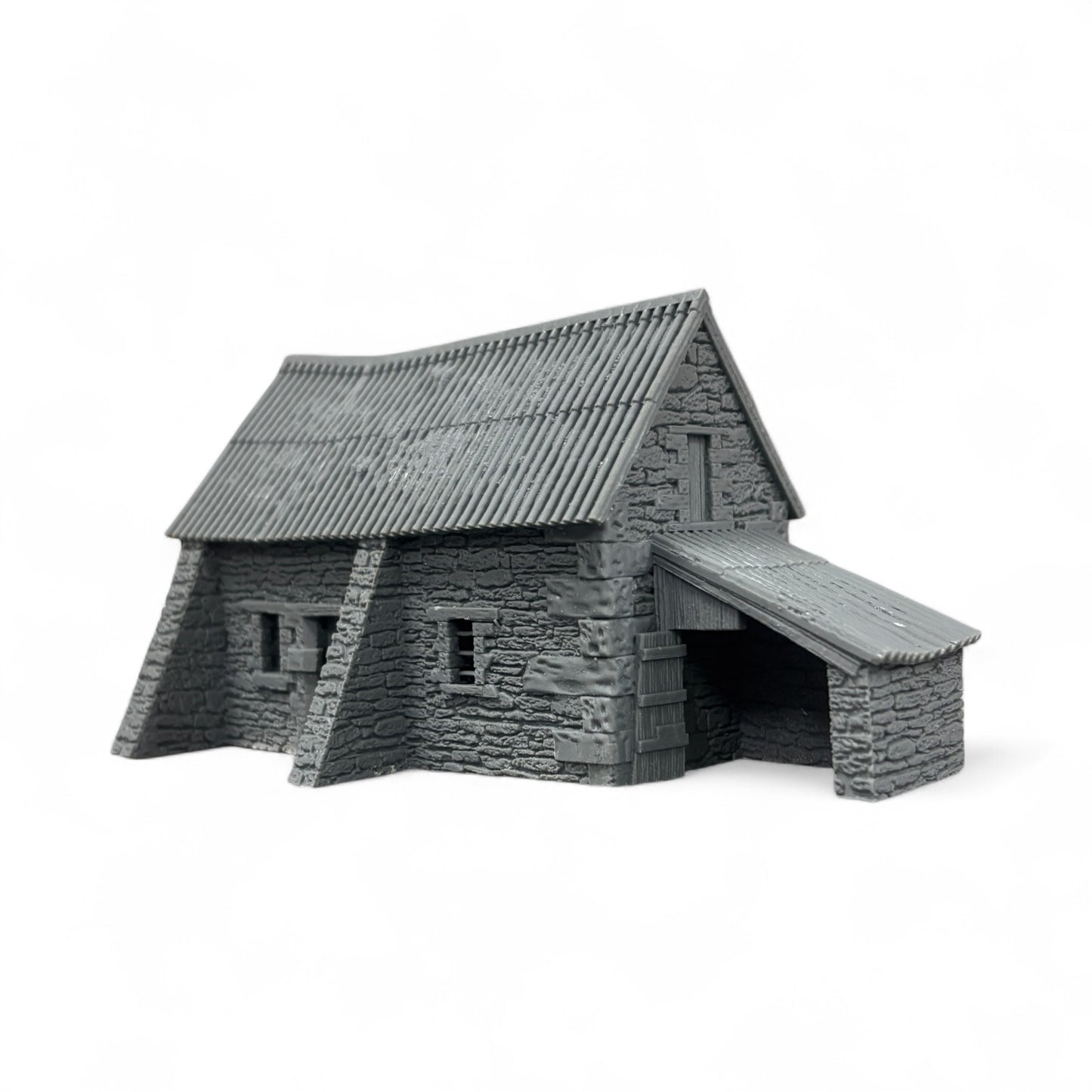 Stone Barn with Shelter - N Gauge