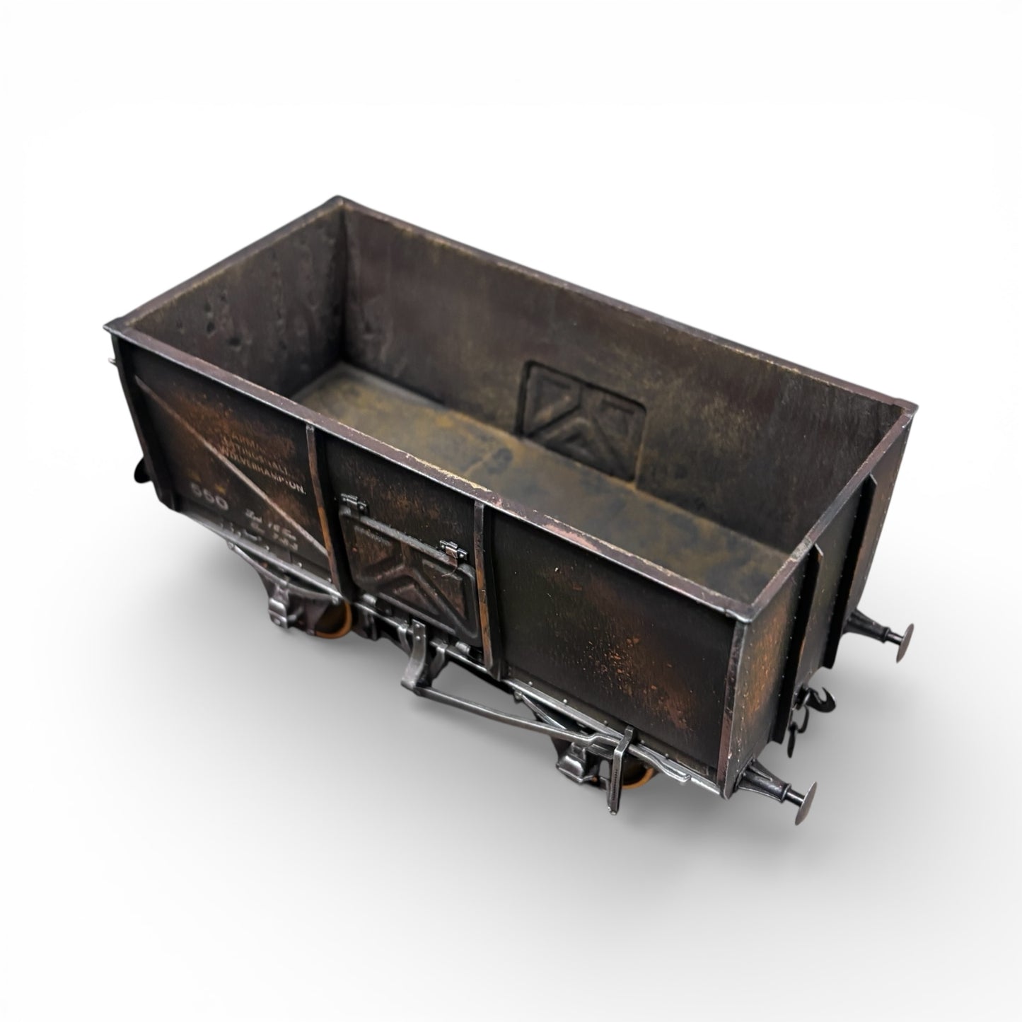 7F-041-006 O Gauge 14T Slope Sided Mineral Black 550 Tarmac - Rusty Weathered 2