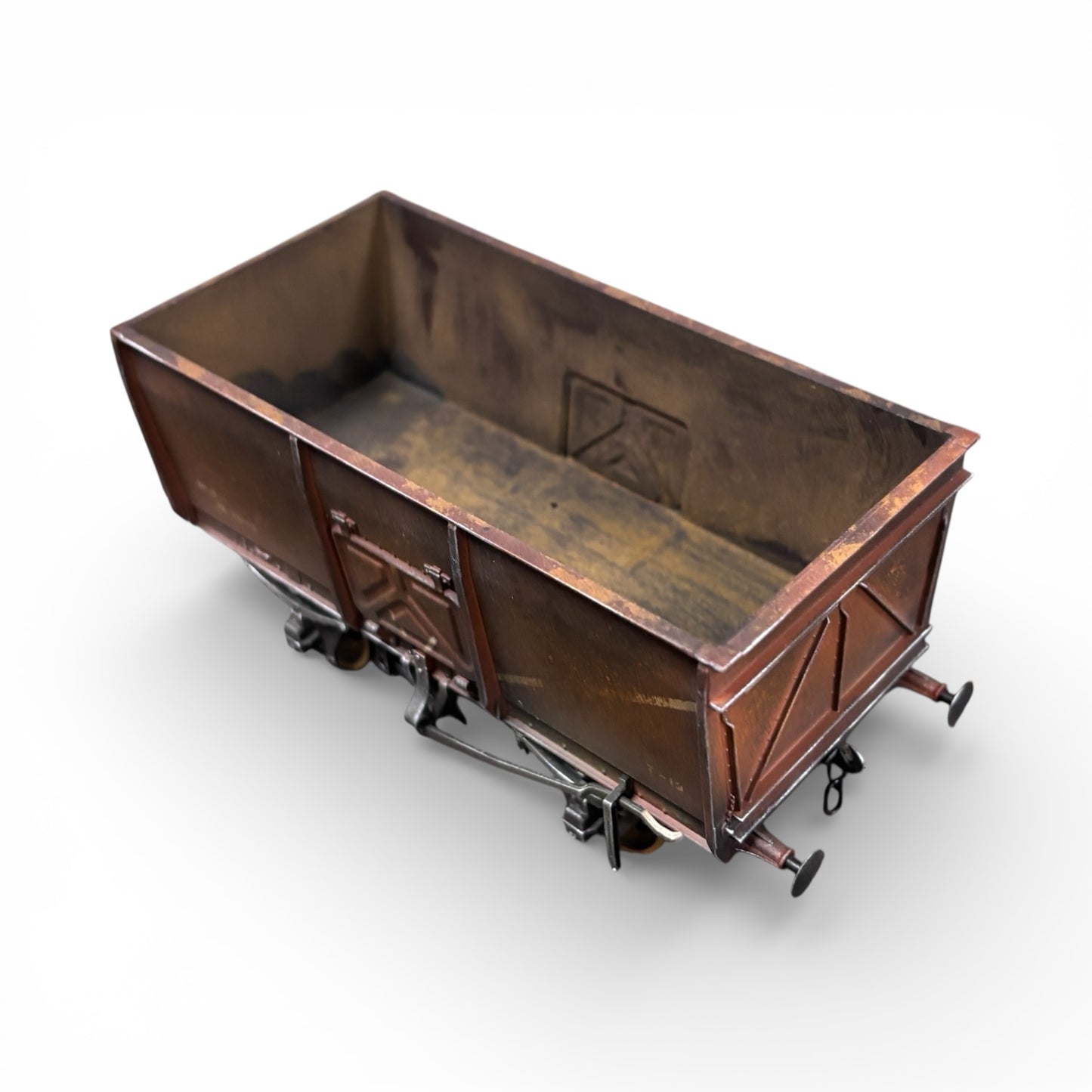 7F-041-003 O Gauge 14T Slope Sided Mineral Bauxite MOT 23763 - Rusty Weathered 3