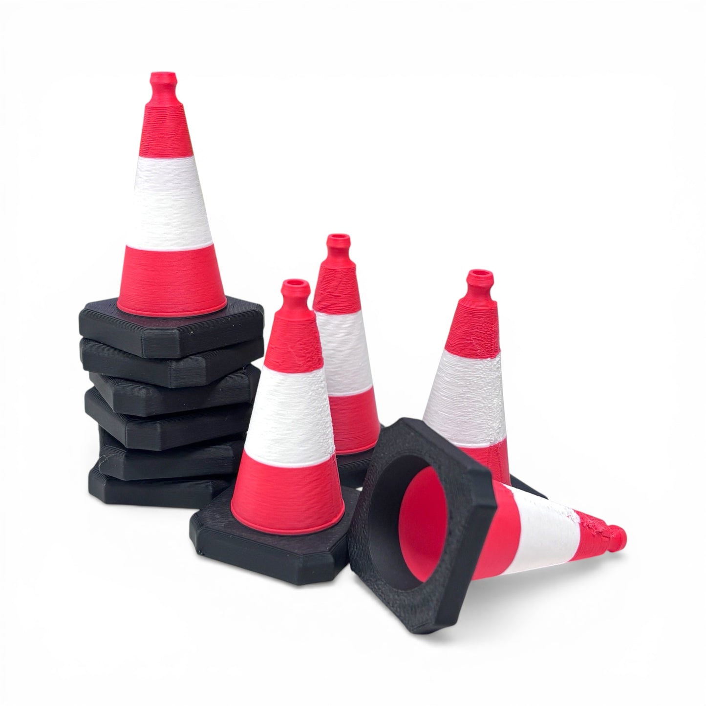 R/C Drift & Slalom Traffic Cones - Red/White