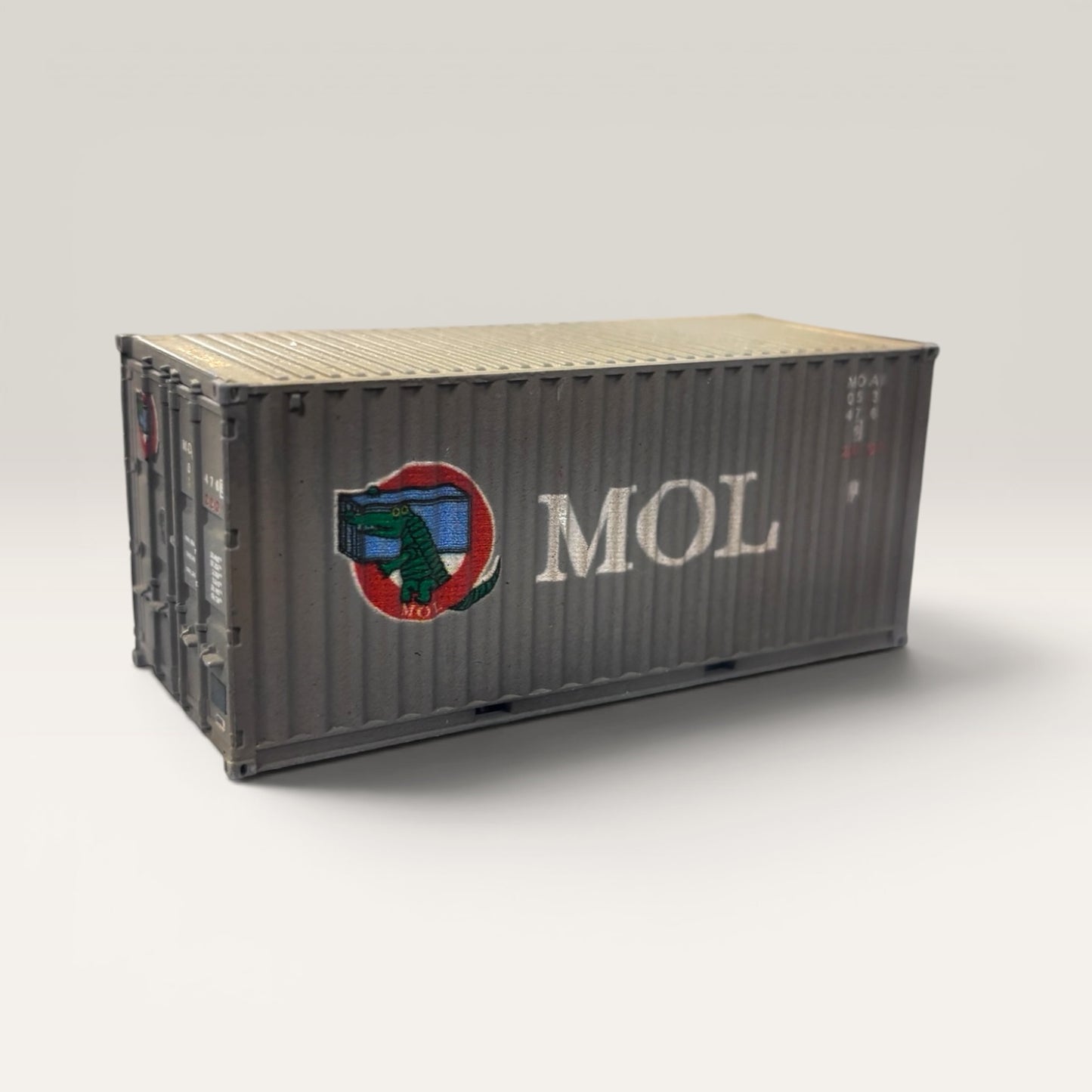 MOL 20ft Shipping Container - OO Gauge - Weathered (B)