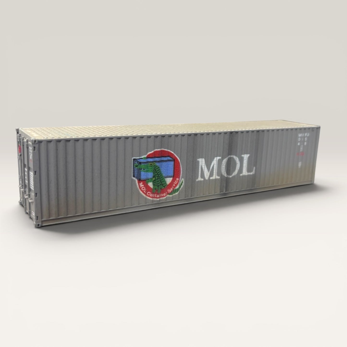 MOL 40ft Shipping Container - OO Gauge - Weathered