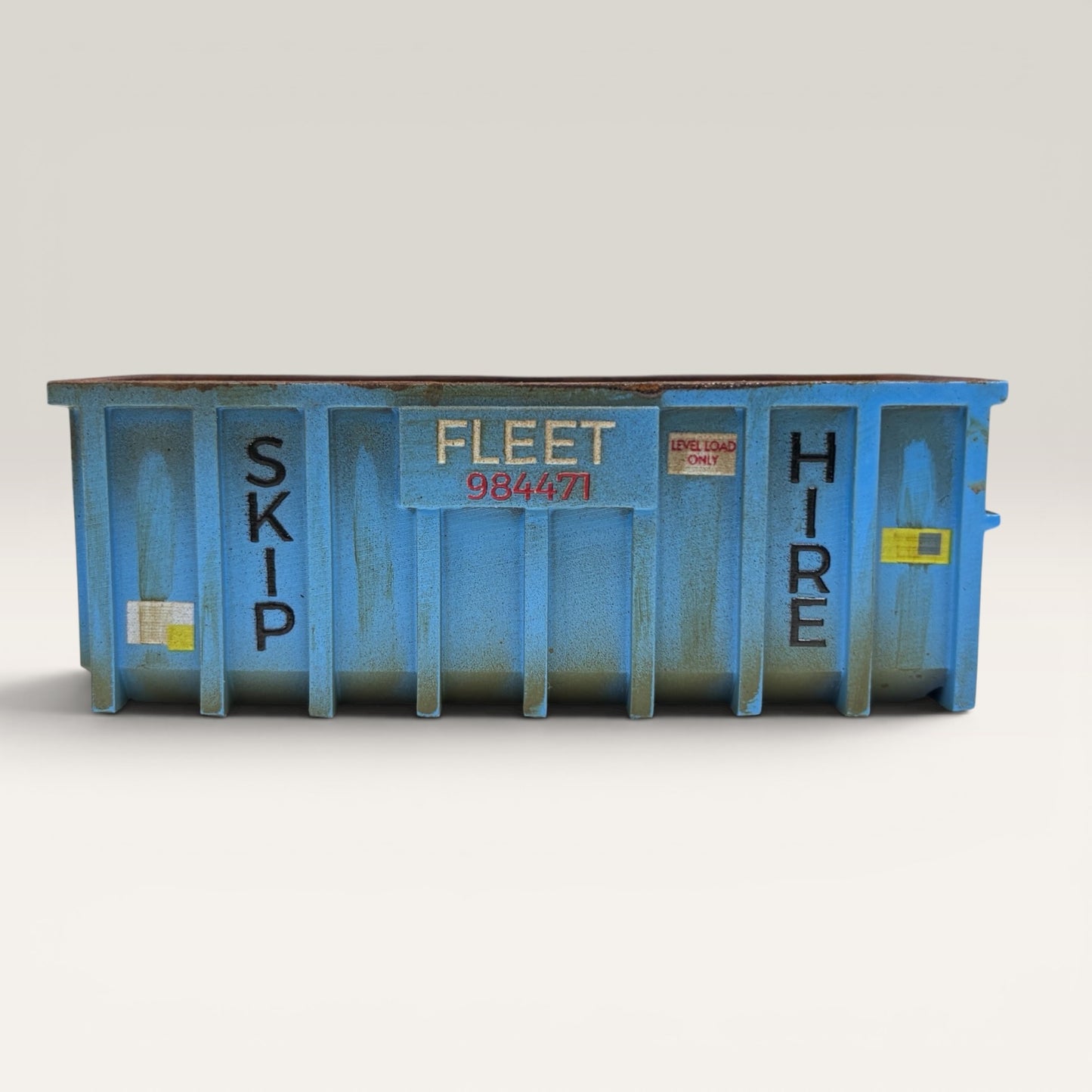 40yd Skip - Rusty Blue - 'Fleet Hire' - OO Gauge