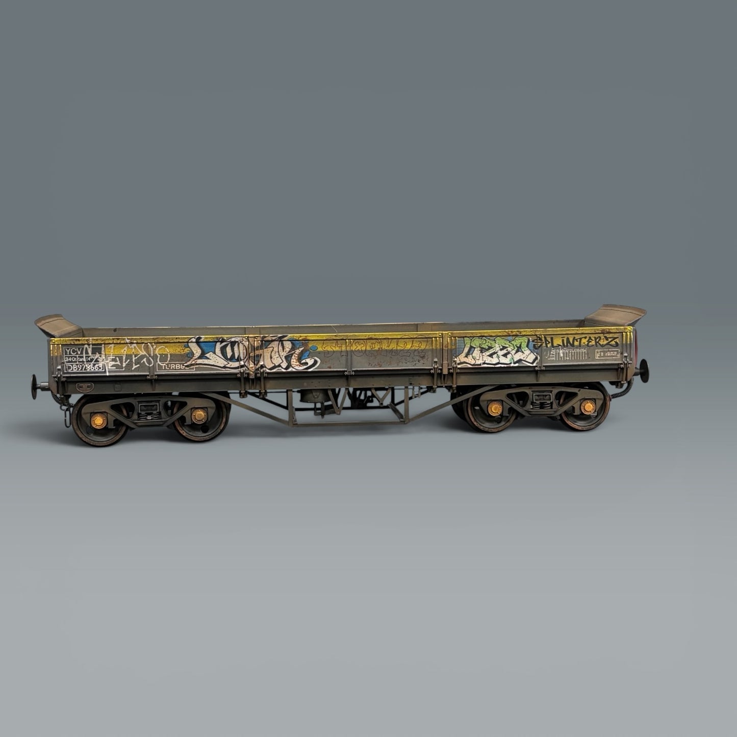 Dapol YCV Turbot Wagon Engineers Dutch - Vandalised & Weathered (B-Stock)