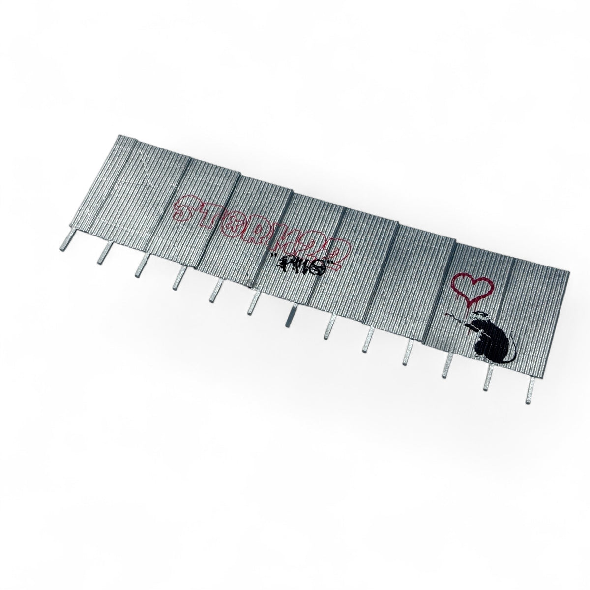 Vandalised Corrugated Fence - OO gauge