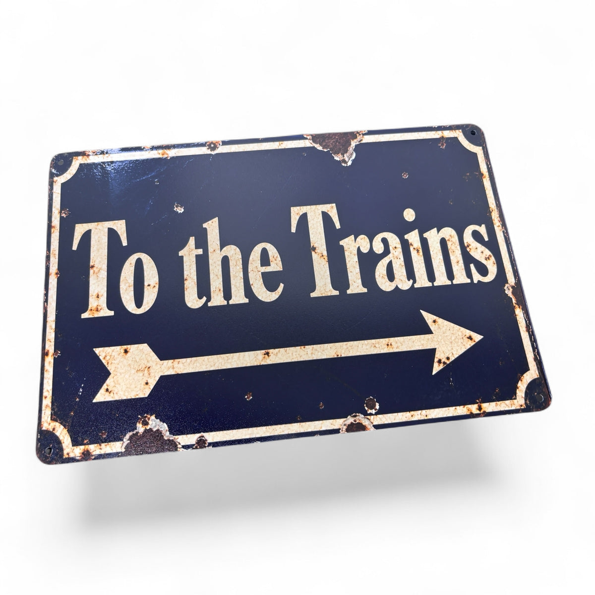 Replica Sign 'To The Trains'