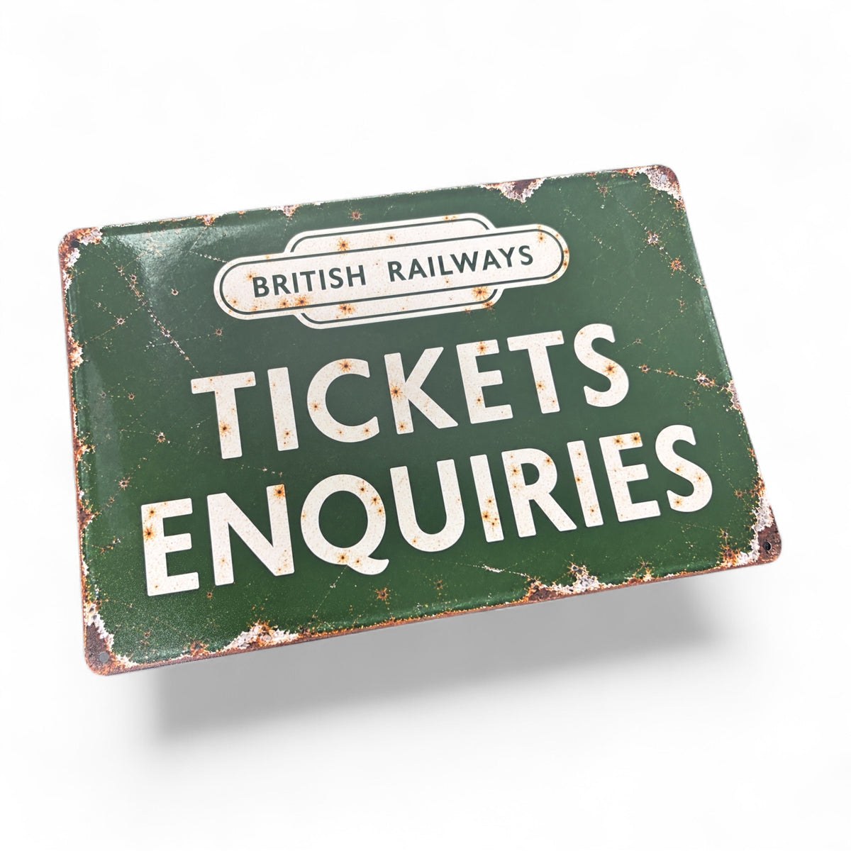 Replica Sign 'British Rail Ticket Enquiries'