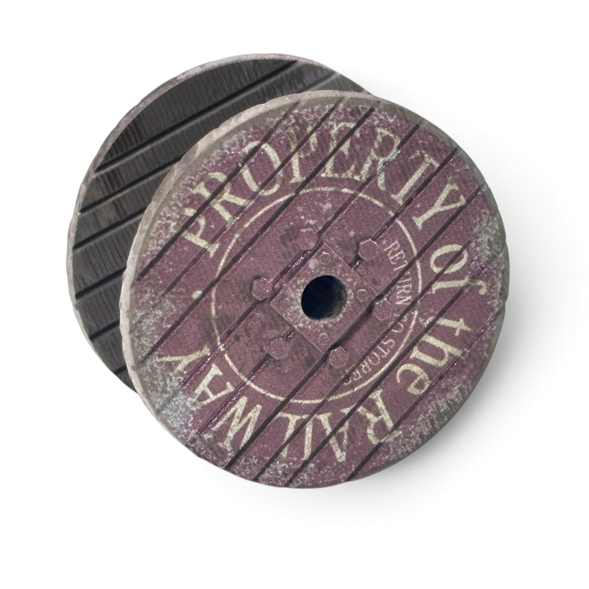 Cable Drums 15mm - Railway Property Logo