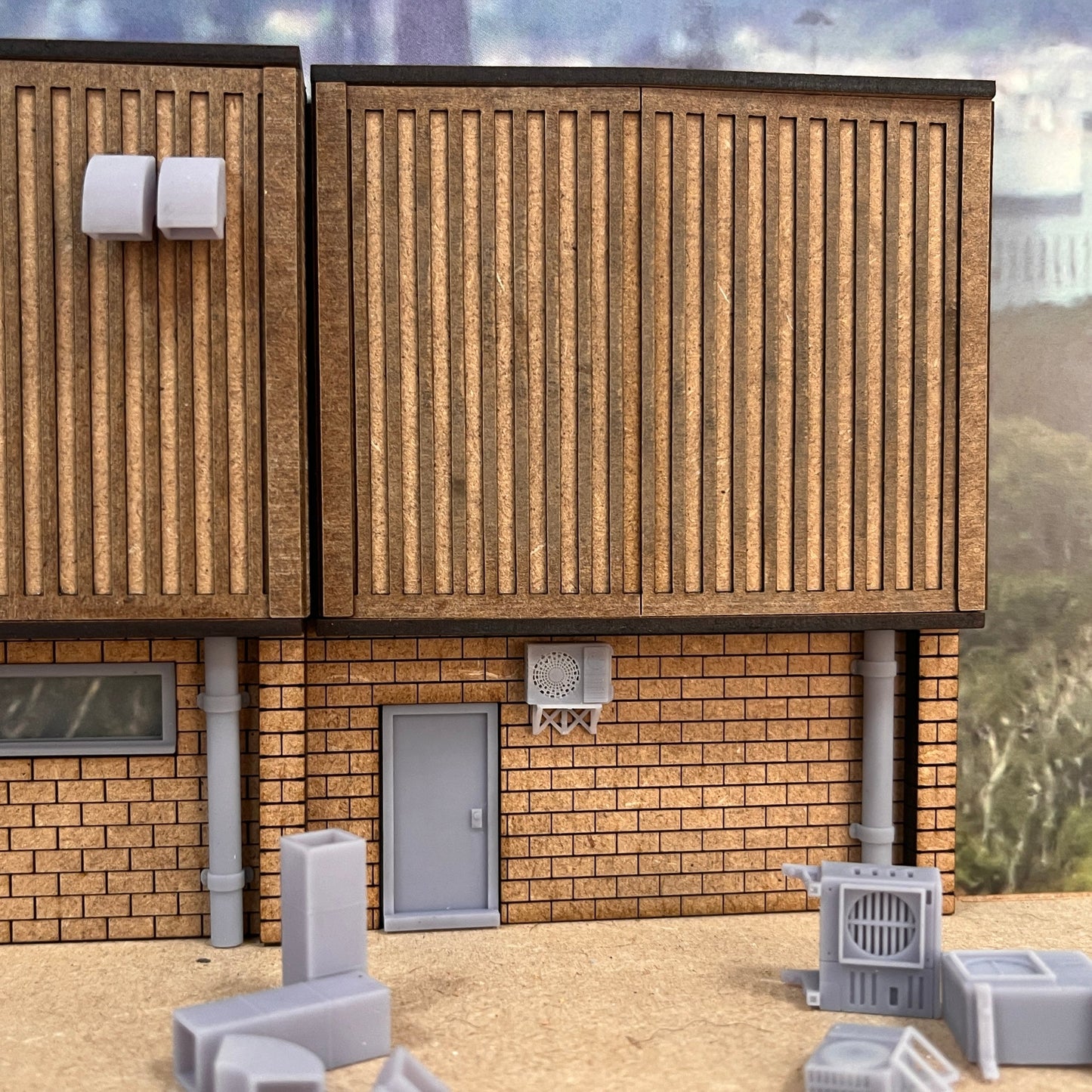 Low Relief Industrial Unit - Vanguard for O Gauge