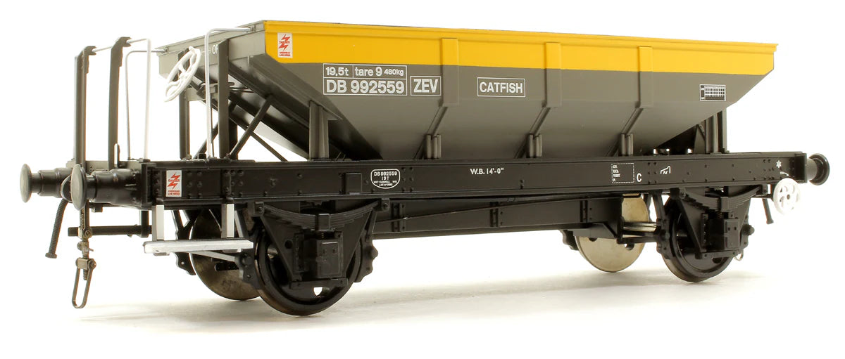 Heljan 4357 BR 'Catfish' Ballast Hopper BR Civil Engineers Grey/Yellow ZEV DB992559