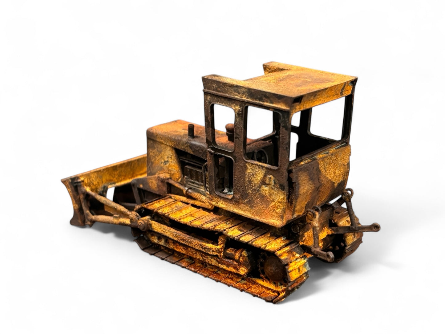 Track Marshall 90 Crawler Tractor Rusty Relic with Dozer Blade - O Gauge