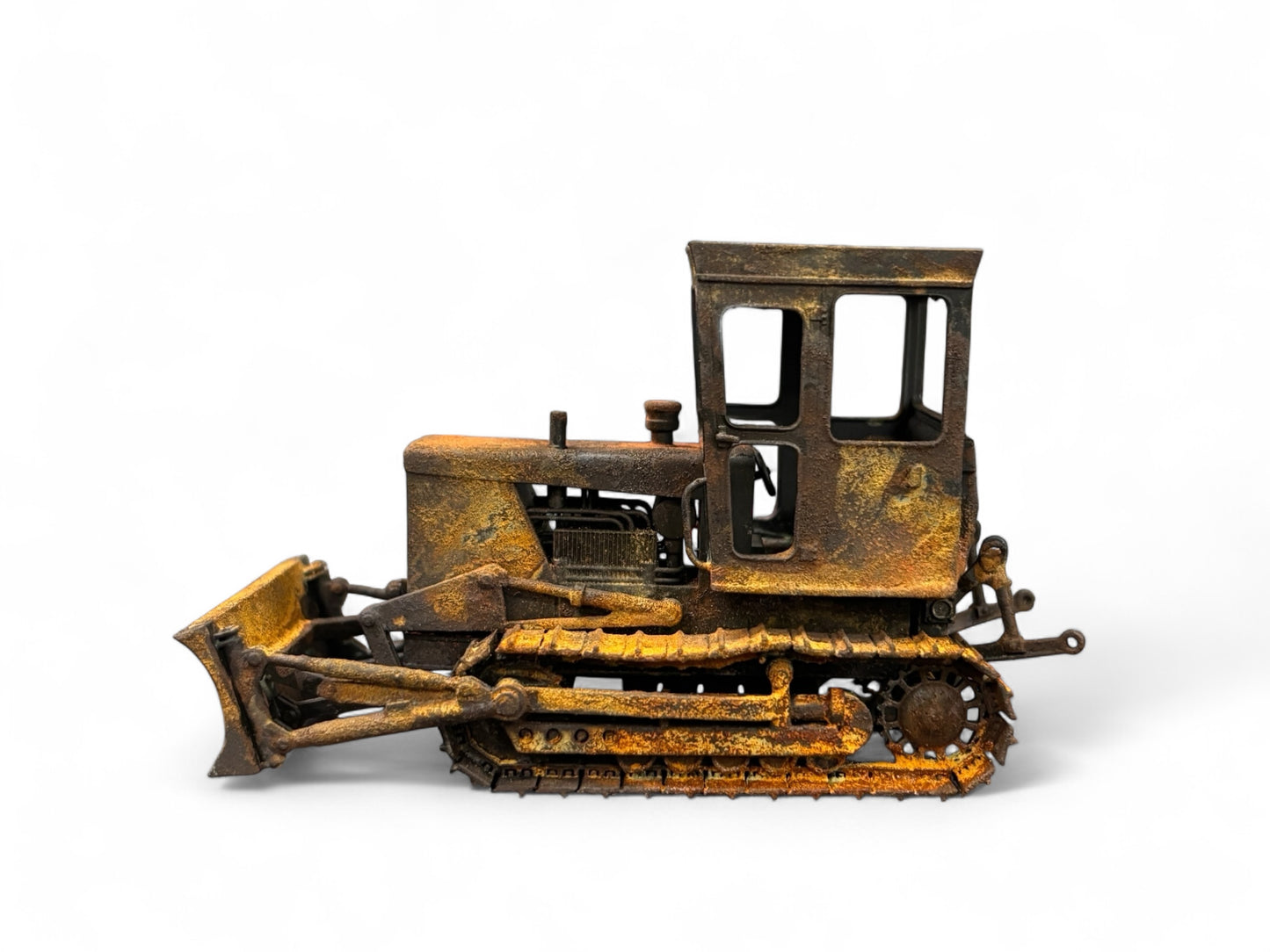 Track Marshall 90 Crawler Tractor Rusty Relic with Dozer Blade - O Gauge