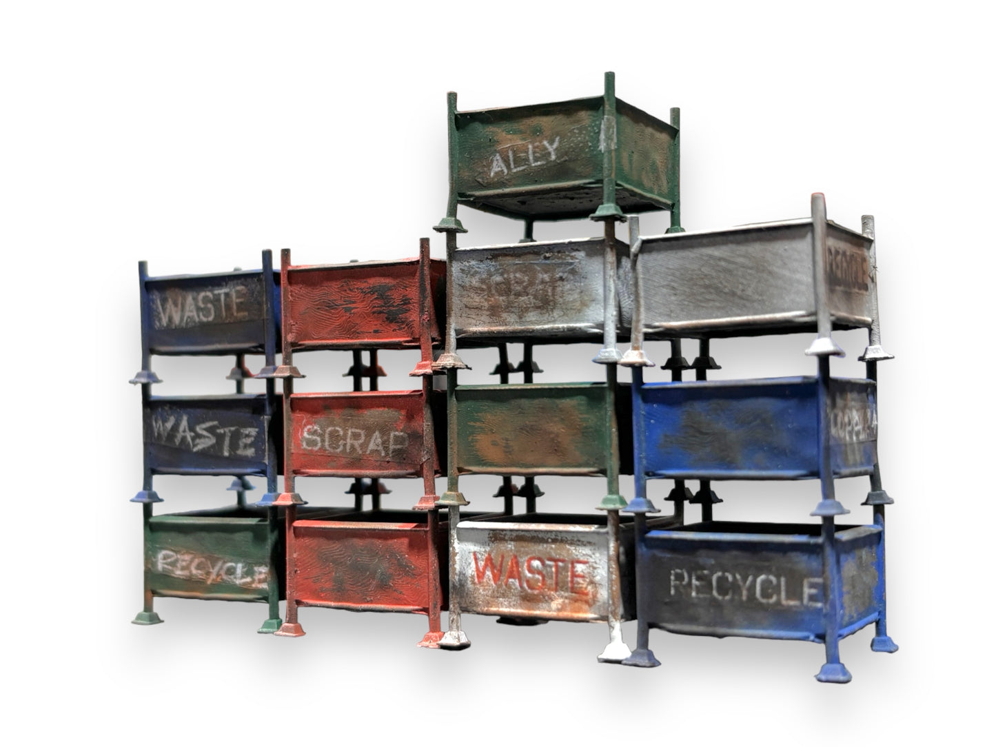 Stackable Steel Stillages - Square - OO Gauge