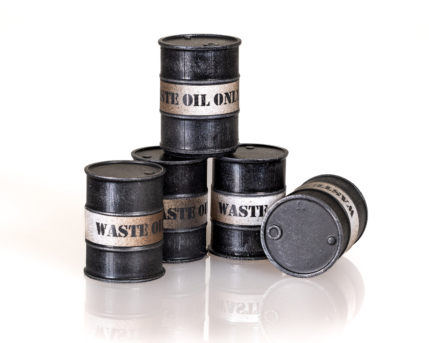 Waste Oil Drums - Black - OO Gauge