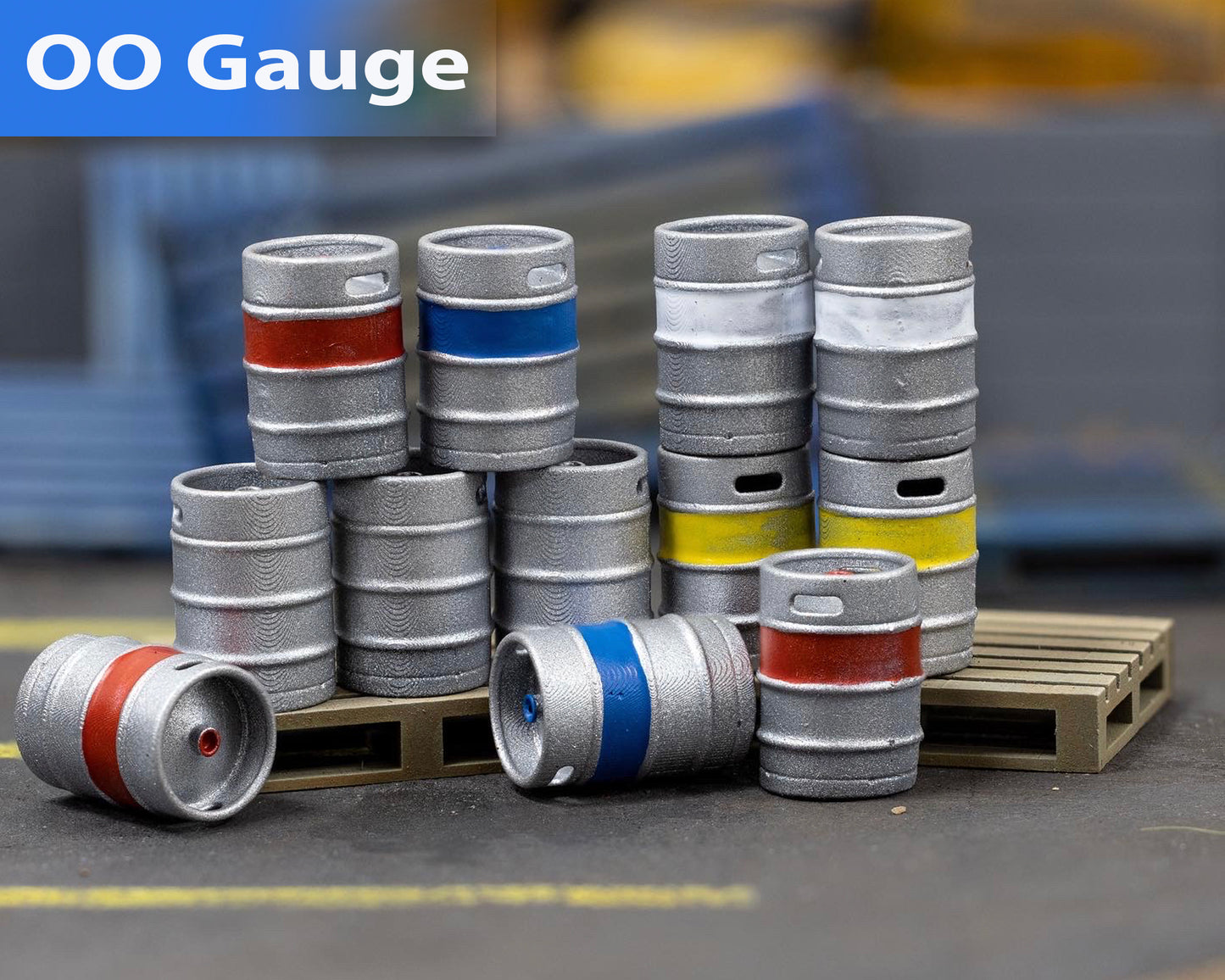 Model Railway Beer Kegs OO Gauge