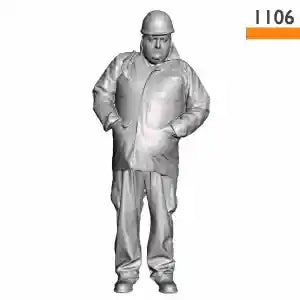 Modelu Track Worker with Rucksack 1/76