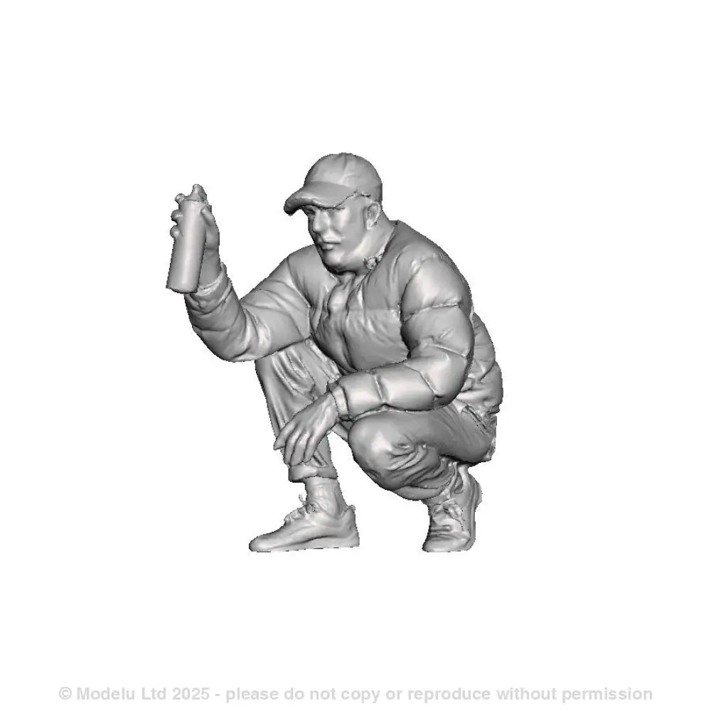 Modelu Graffiti Artist Crouching 1733-043