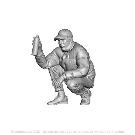 Modelu Graffiti Artist Crouching 1733-043
