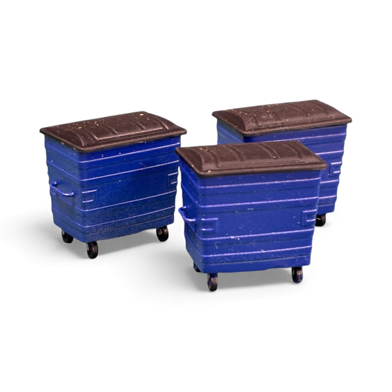 Blue Waste Bins - Custom - OO gauge